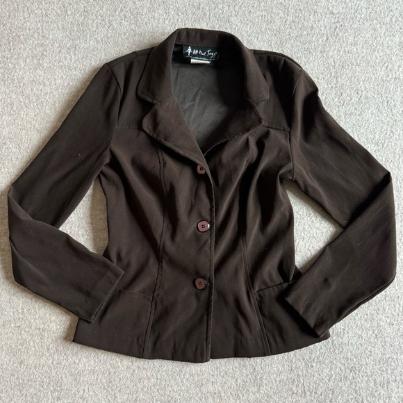 All that Jazz Jackets & Blazers - Vintage brown jacket